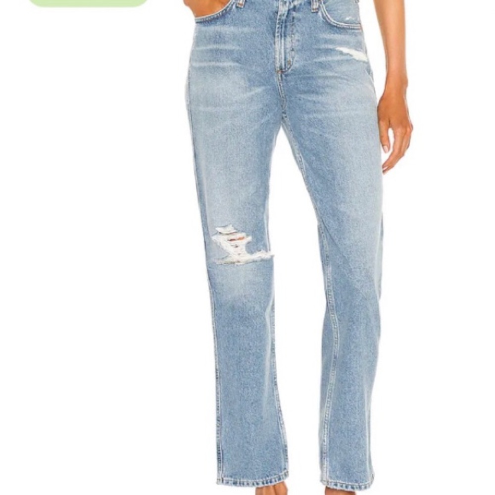 Citizens Of Humanity Daphne Distressed High Rise Stovepipe Jeans
